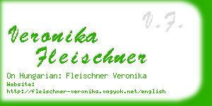 veronika fleischner business card